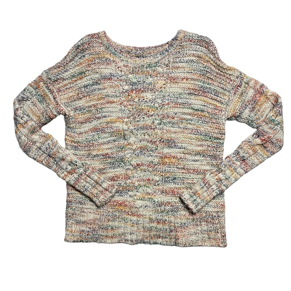 American Eagle Outfitters Multi Colored Knit Wool Blend Sweater M